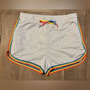 Ninexis Shorts Womens‎ Medium gray rainbow Active Comfort C12